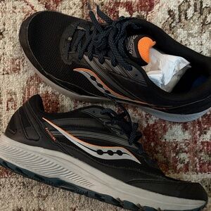 Saucony Black and Orange Athletic Shoes